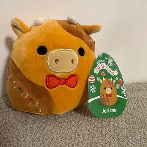 NWT 5” JERICHO COW SQUISHMALLOW CHRISTMAS